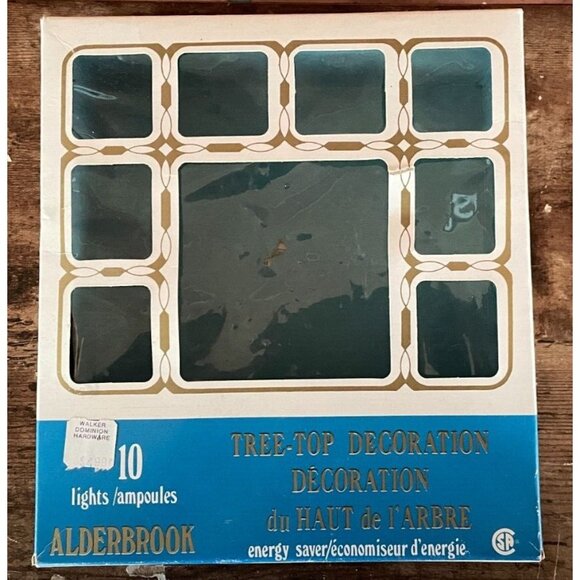 Vintage Alderbrook Tree Topper 10 Light Decoration – Works – Boxed – 7” Diameter - Picture 3 of 7